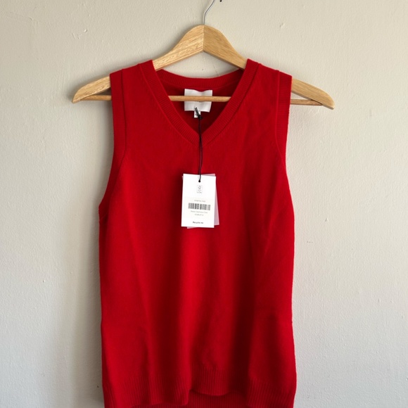 NEW Reformation Reese Cashmere Tank in Scarlet | NWT | Size S - Picture 2 of 8